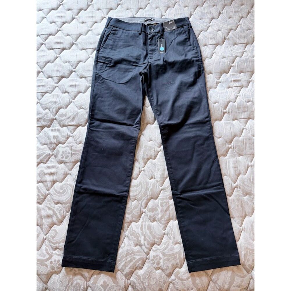 New Express Men's Slim Hyper Stretch Chinos - Black - 29x32 NWT 29 x 32